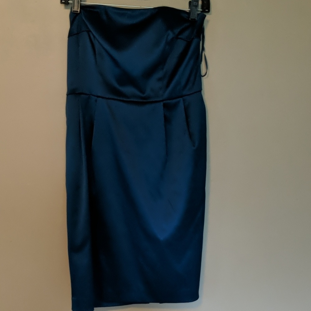 Strapless Teal Express Dress Size 6